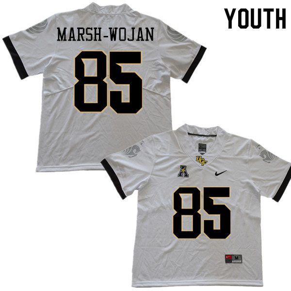 Youth #85 Zach Marsh-Wojan UCF Knights College Football Jerseys Sale-White - Click Image to Close